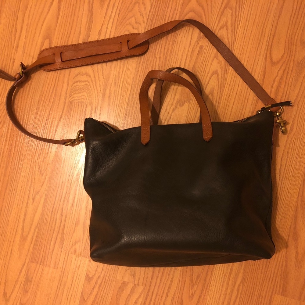 Madewell Leather Crossbody Tote